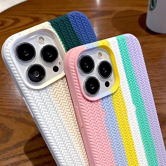 Handy Hülle Handyhüllen Für Google Rückseite iPhone 14 Pro Max Plus 13 12 11 Mini X XR XS 8 7 Shutzrahmen Ganzkörperschutz Staubdicht Linien / Wellen Silikon Lightinthebox