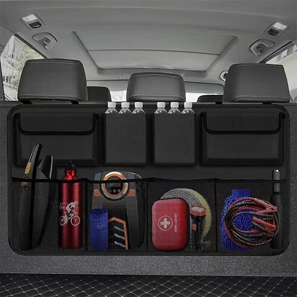 Auto-Kofferraum-Organizer, verstellbare Rücksitz-Aufbewahrungstasche, Netz, hohe Kapazität, Mehrzweck-Oxford-Autositz-Rückenlehnen-Organizer, universelle Geschenke Lightinthebox