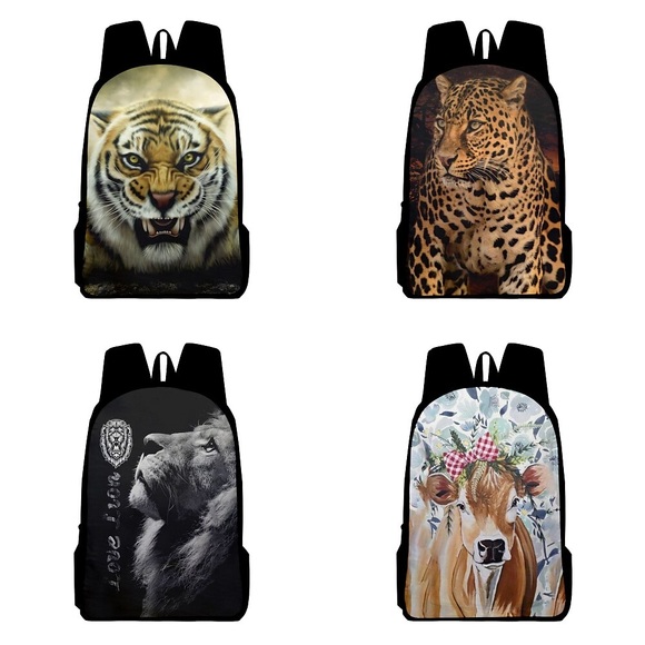 Schulrucksack Bookbag Tier für Schüler niños Jungen Wasserdicht Hohe Kapazität Verstellbare Schultergurte Oxford Stoff Schulranzen Rucksack Schulranzen 15.811.85.1 Zoll Lightinthebox