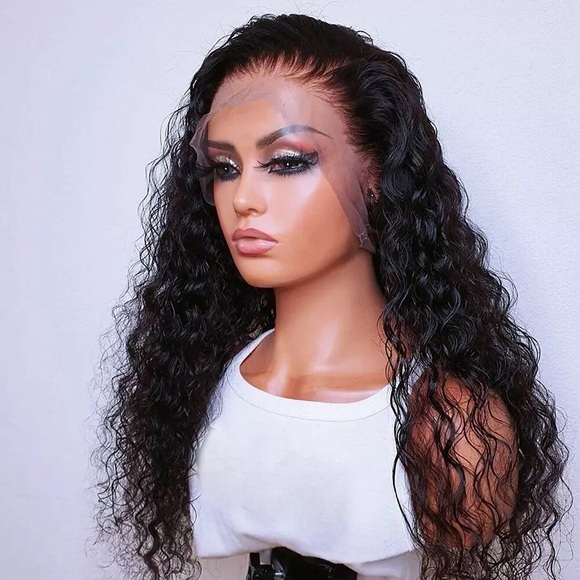 gerade lockige Echthaar Lace Front Perücke Brasilianisches Haar gewellte Echthaarperücke mit vorgezupftem Babyhaar für schwarze Frauen Lightinthebox