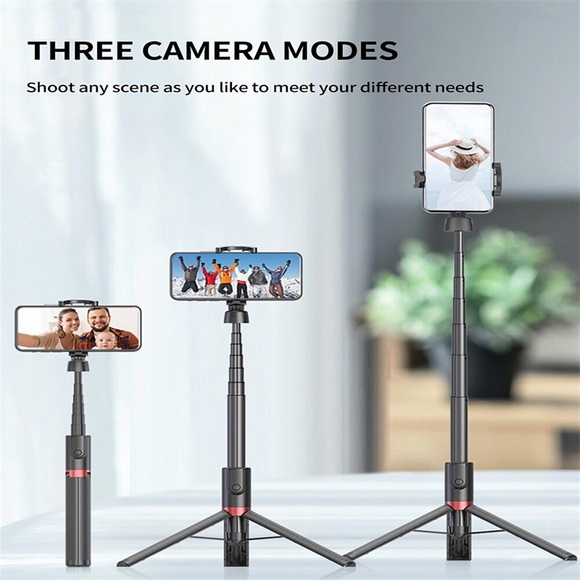 Selfie-Stick-Stativ, tragbares All-in-One-1,3-Meter-Live-Streaming-Telefon, universelle 360 unsichtbare Handheld-Reise-Stretchhalterung Lightinthebox