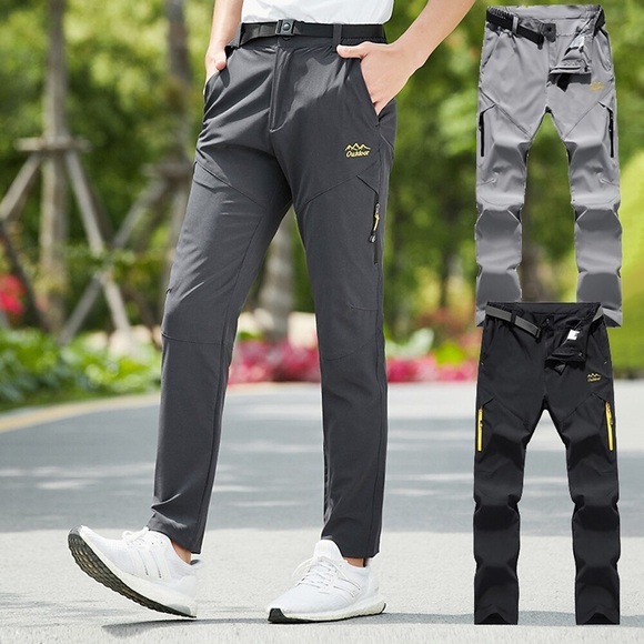 Herren Wanderhose Wanderhosen Sommer Außen Atmungsaktiv Rasche Trocknung Leicht Schweißableitend Hosen / Regenhose Unten Schwarz Hellgrau Yoga Jagd Angeln S M L XL XXL Lightinthebox