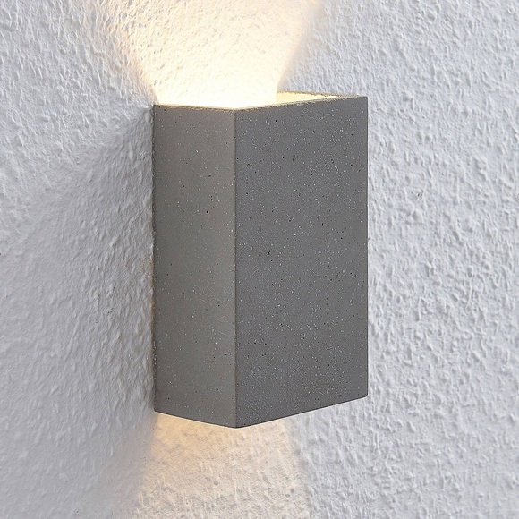 Lindby Albin LED-Wandleuchte aus Beton