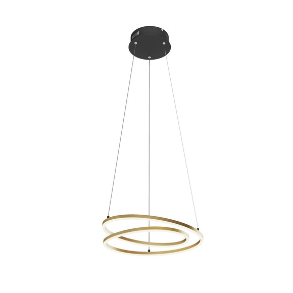 Lindby Davian LED-Hängeleuchte, dimmbar, messing