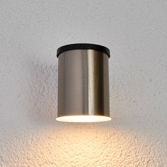 LED-Solar-Außenwandleuchte Tyson, rund, klar