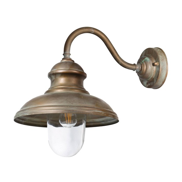 Außenwandlampe Little Mill 3351 messing antik/klar