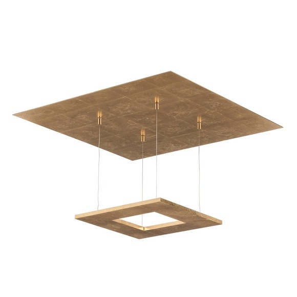 Escale Zen - Blattgold-LED-Hängeleuchte