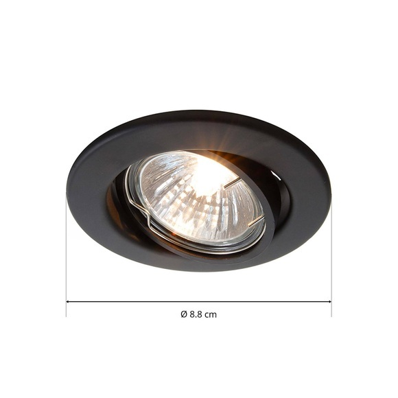 Deko-Light Deckeneinbauring Schwarz-matt