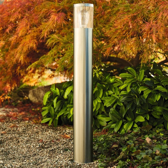Heitronic 500683 NAXOS Außenstandleuchte LED E27 Edelstahl