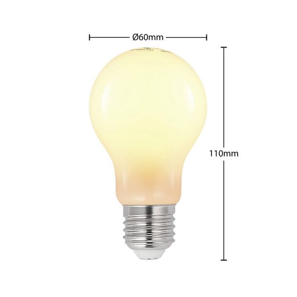 LED-Lampe E27 8W 2.700K dimmbar, opal