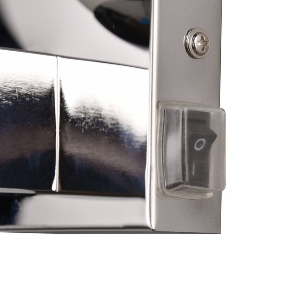 Wandleuchte Kula fürs Bad Glasschirm IP44 chrom