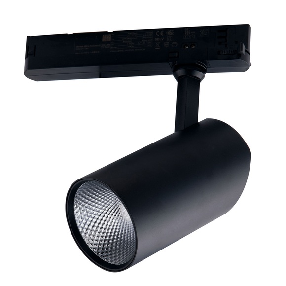 LED-Schienen-Strahler Action 3.000K 20W schwarz