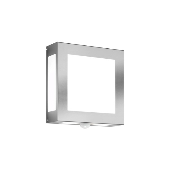 Außenwandlampe Legendo, Edelstahl mit Sensor