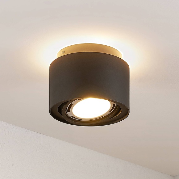 Arcchio Talima LED-Deckenlampe, rund, schwarz