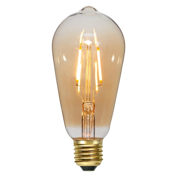 E27 LED-Filamentlampe 0,75W 2.000K Glas amber