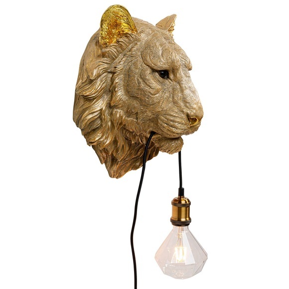 Wandleuchte Tiger Head