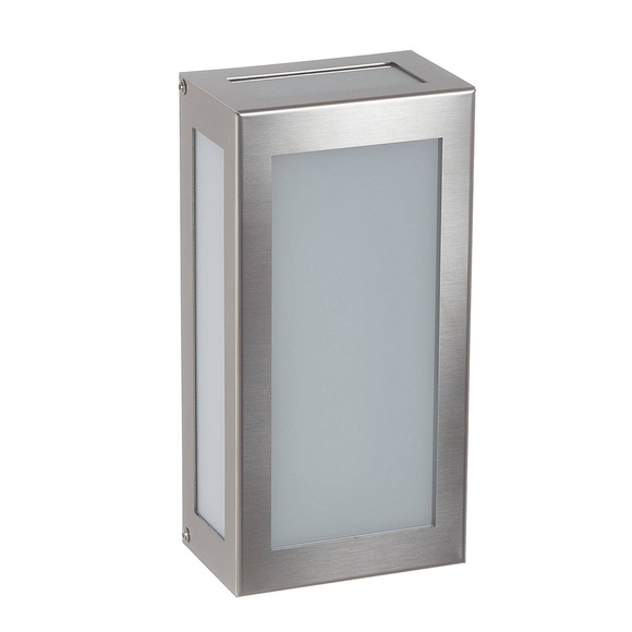 Sensor-LED-Außenwandleuchte Aqua Rain, edelstahl