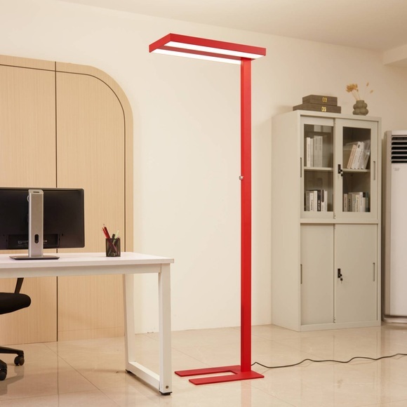 Arcchio LED-Stehlampe Logan Basic 6.000 lm dimmbar leuchtrot