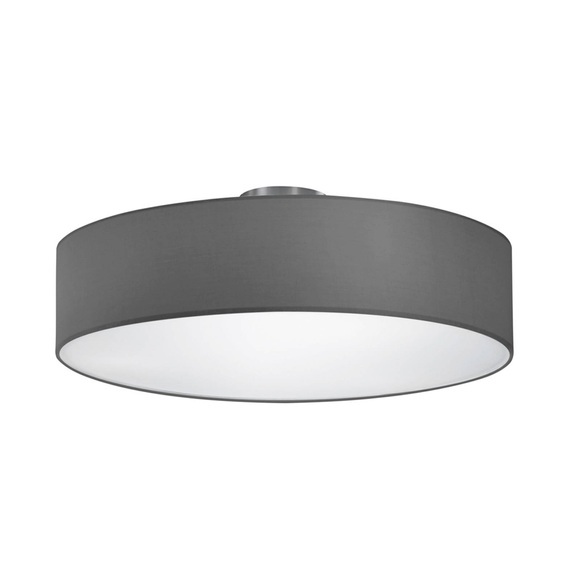 Deckenleuchte Hotel, nickel matt/grau, Ø 50 cm