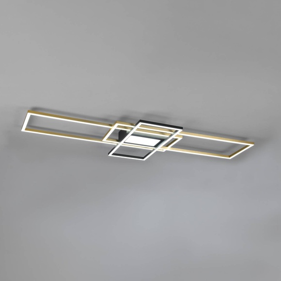 LED-Deckenleuchte Irvine, CCT, dimmbar, messing