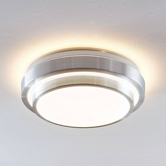 Lindby Naima LED-Alu-Deckenlampe, rund, 34 cm