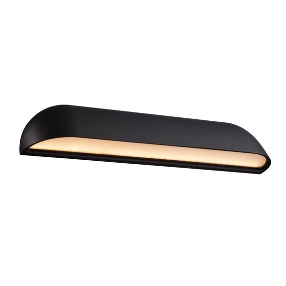 LED-Außenwandleuchte Front 36, schwarz
