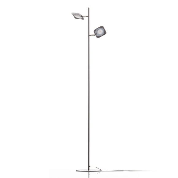 LED-Stehleuchte Raggio, zweiflammig, schwarz