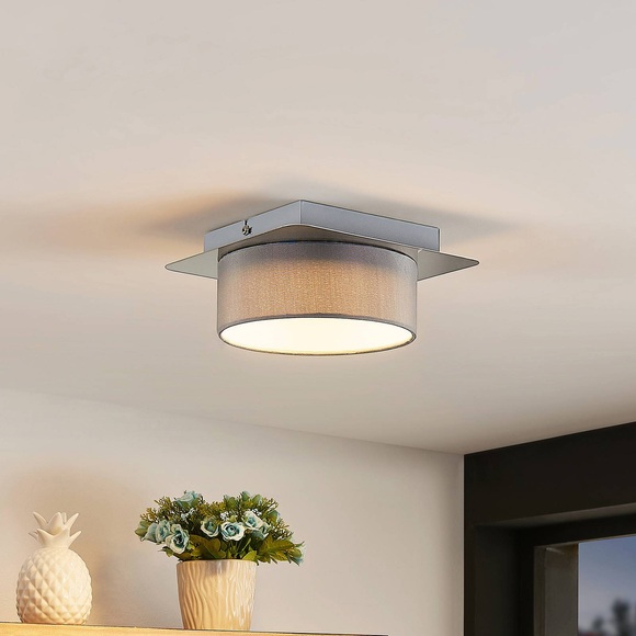 Lindby Aviola LED-Deckenleuchte mit Textilschirm