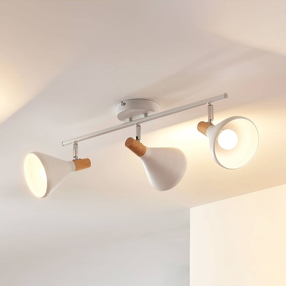 LED-Deckenlampe Arina in Weiß, 3-flammig, lang