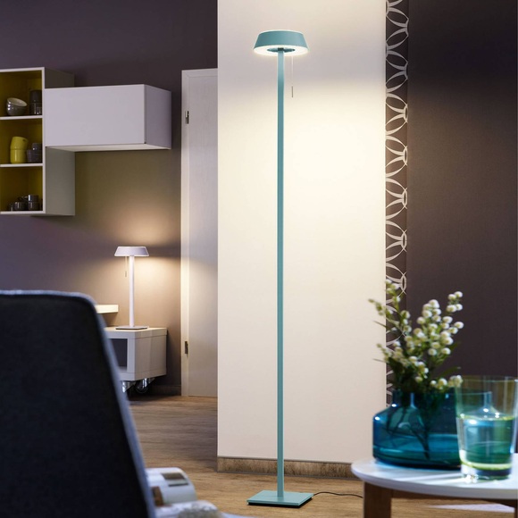 OLIGO Glance LED-Stehlampe aquamarin
