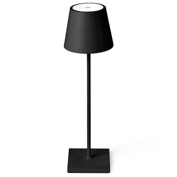 Akkubetriebene LED-Tischlampe Toc mit USB-Charger