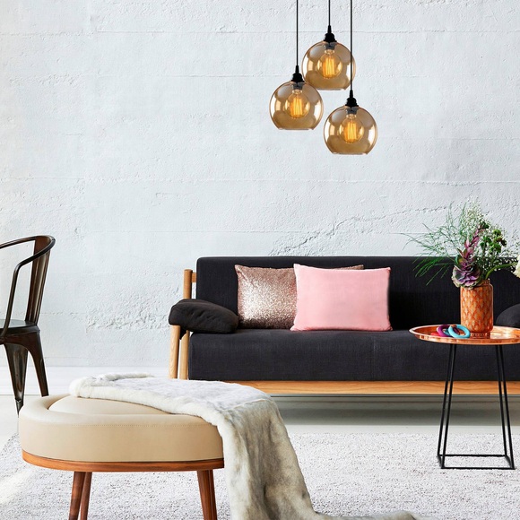 Home - Kronleuchter E27 - Gold & Schwarz