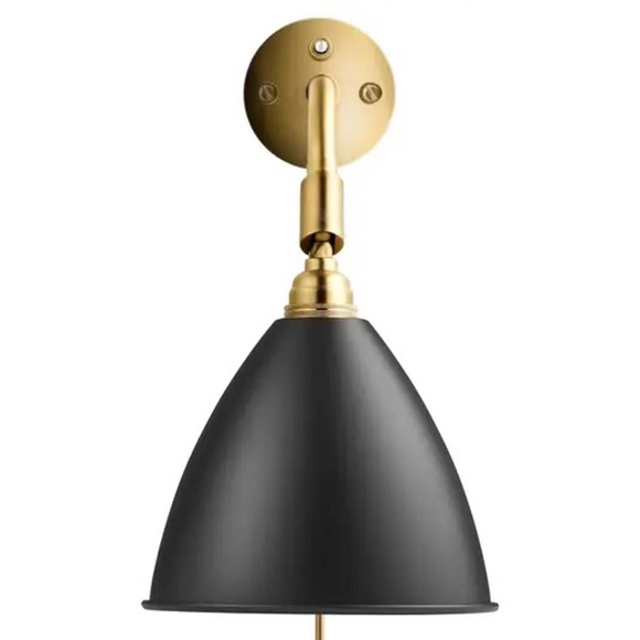 Gubi-Bestlite BL7 Wandleuchte, Messing/ Schwarz