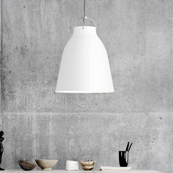 Fritz Hansen-Caravaggio Deckenleuchte P3 6m Kabel, Weiß