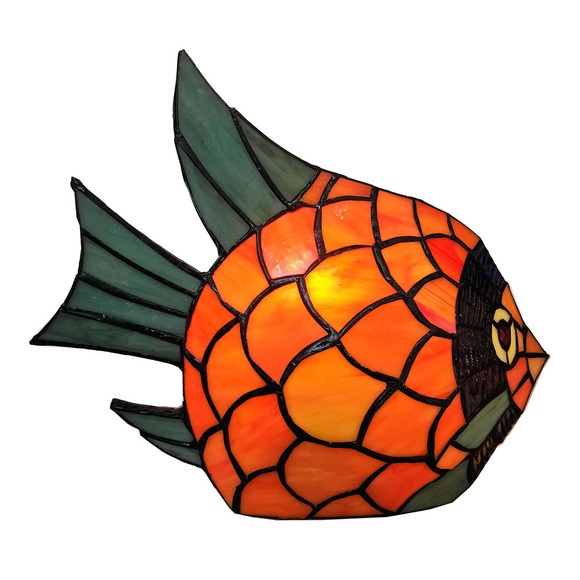 Dekoleuchte 6005, Fisch in Tiffany-Optik