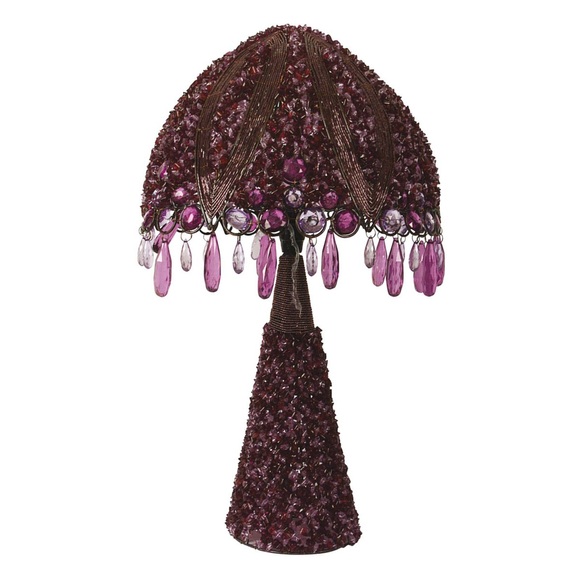 Tischleuchte Perla 53 cm violett