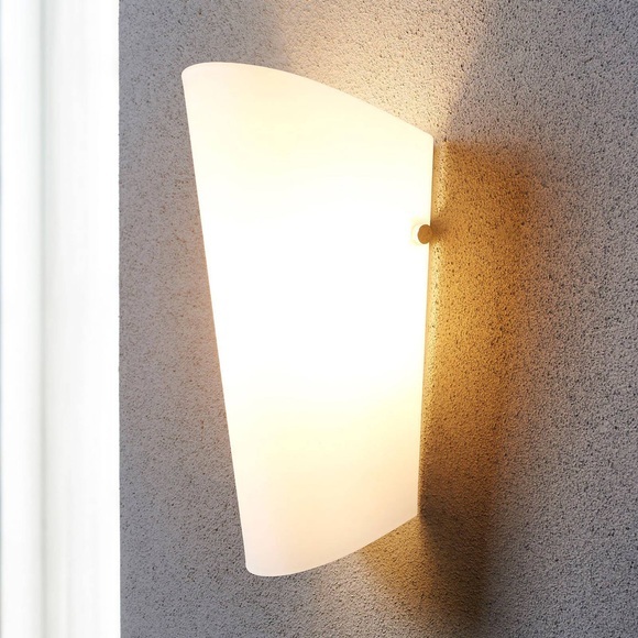 Aurora - elegante Wandlampe mit Glasschirm