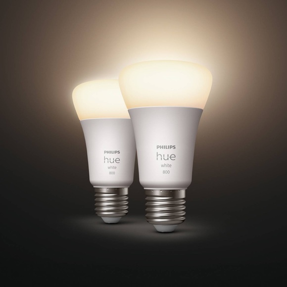 Philips Hue White 9 W E27 LED-Lampe, 2er-Set