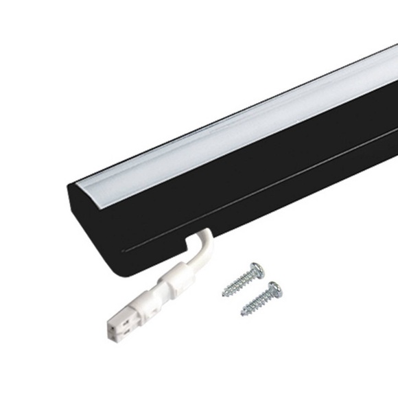 LED-Unterbaulampe Dynamic ModuLite F, schwarz,60cm