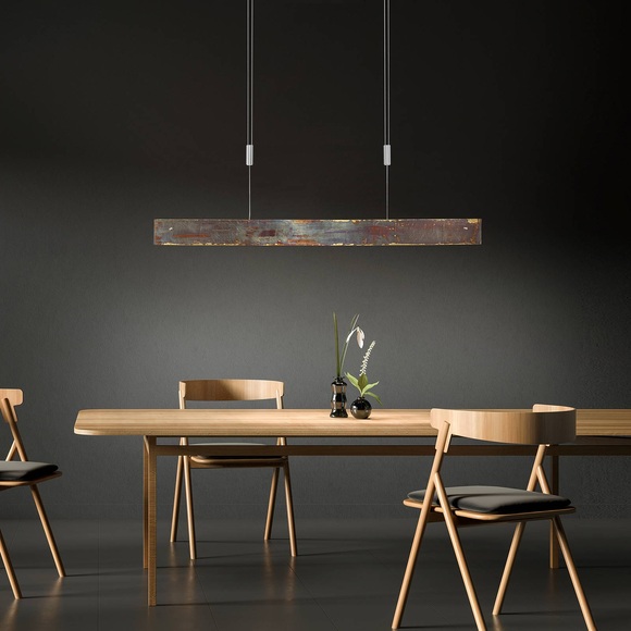 Rothfels Malu LED-Hängelampe, gold oxidiert 119 cm