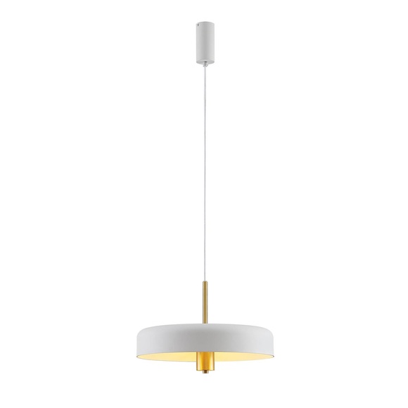 Lucande Filoreta Pendellampe, 45 cm, weiß