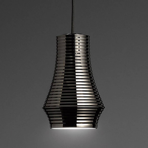 Bover Tibeta 01 - LED-Hängeleuchte, chrom-schwarz