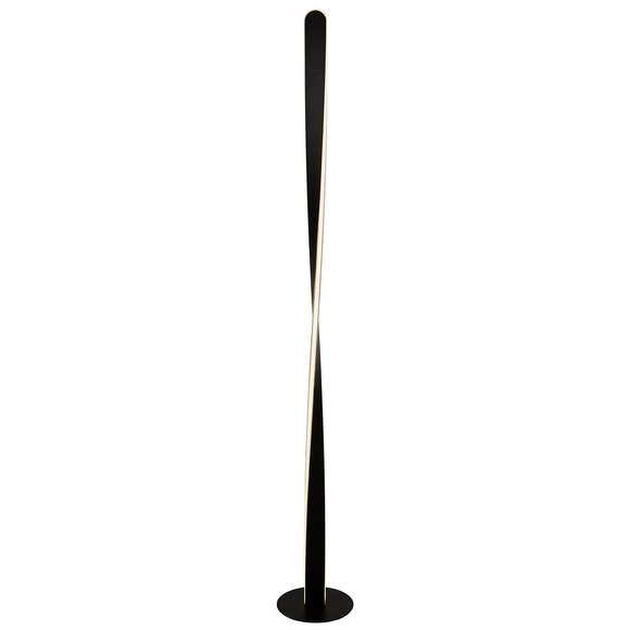 LED-Stehleuchte Paddle in mattem Schwarz
