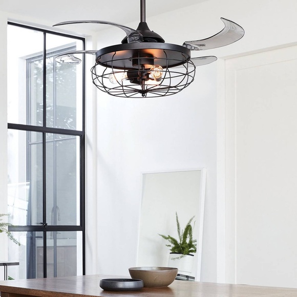 Deckenventilator Fanaway Industri, Licht, schwarz