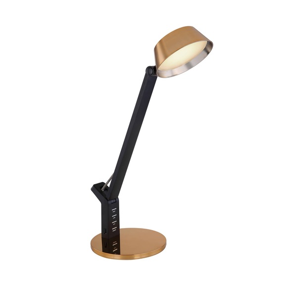 LED-Tischleuchte Ursino, gold, dimmbar, CCT