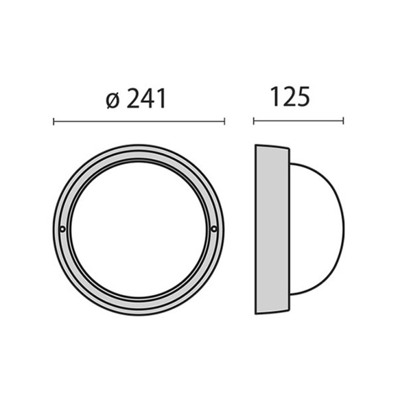 LED-Wandleuchte Eko+26 LED, 3.000K, anthrazit