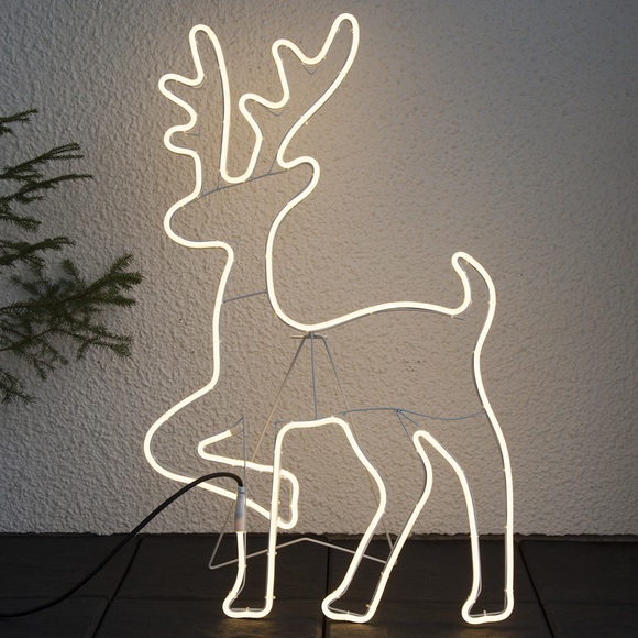 LED-Dekofigur NeoLED Rentiersilhouette