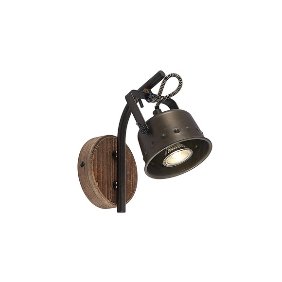 Lindby Rubinjo Wandstrahler mit Holzelement