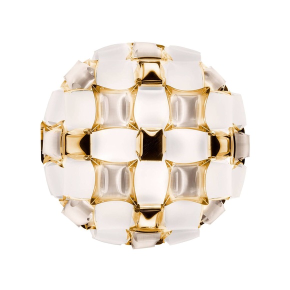 Slamp Mida Wandleuchte, 32x32 cm, gold/weiß