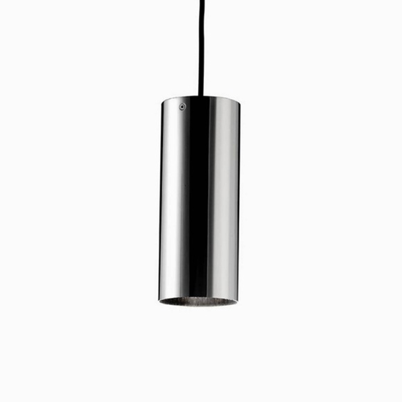 Basic - zylindrische Hängeleuchte, nickel matt